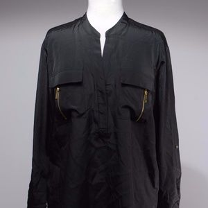 NWT Michael Kors Black Blouse